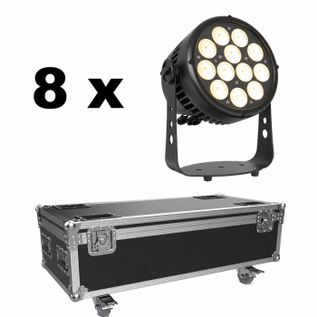 Aqua 120 CW/WW Bundle 8 Stück inkl. prof. Flightcase